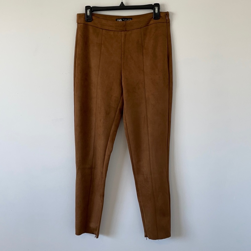 Brown Suede Pants